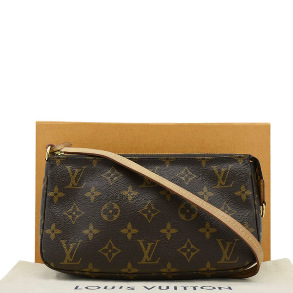 LOUIS VUITTON Pochette Accessoires Monogram Canvas Pouch Brown