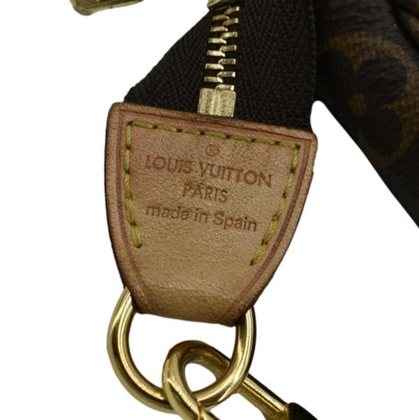 LOUIS VUITTON Pochette Accessoires Monogram Canvas Pouch Brown