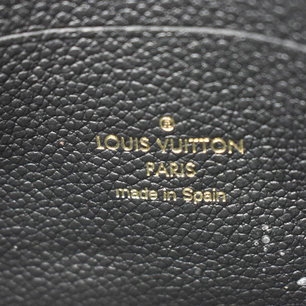 LOUIS VUITTON Double Zip Pochette Monogram Empreinte Crossbody Bag Black
