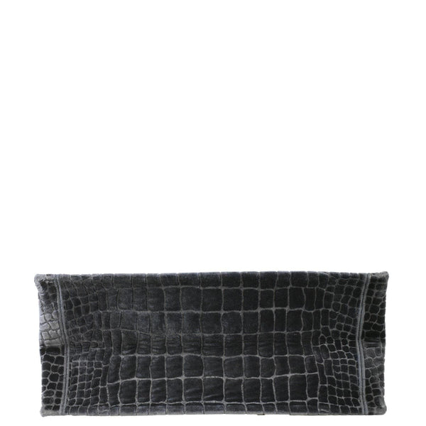 CHRISTIAN DIOR Large Book Embossed Velvet Tote Bag Navy