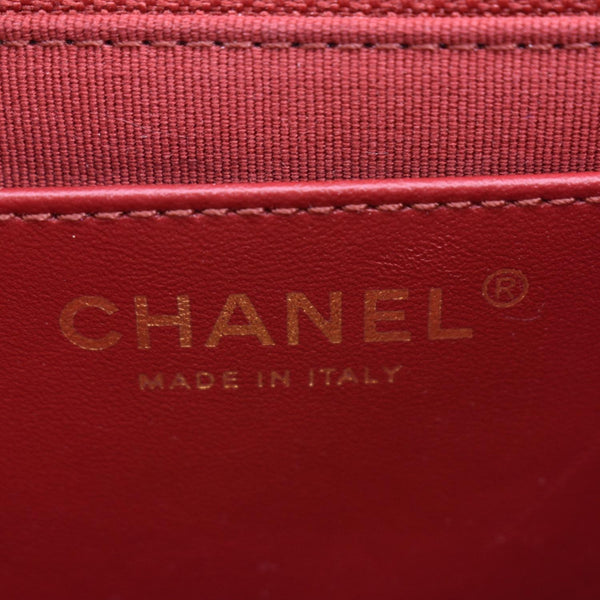 CHANEL Small Pillow Crush Flap Quilted Leather Shoulder Bag Red