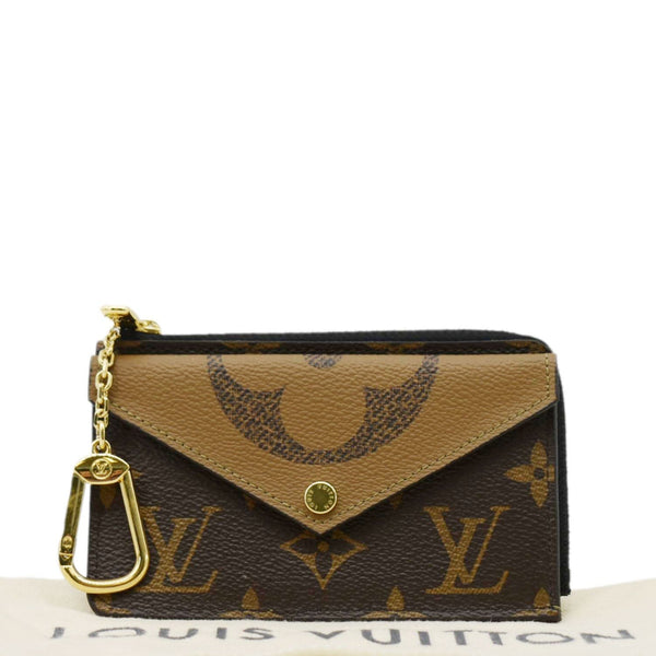LOUIS VUITTON Recto Verso Monogram Reverse Card Holder Brown