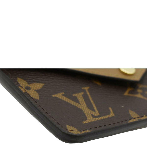LOUIS VUITTON Recto Verso Monogram Reverse Card Holder Brown
