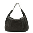 CHANEL CC Caviar Leather Hobo Bag Dark Brown