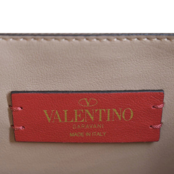VALENTINO Garavani Rockstud Leather Crossbody Bag Dusty Pink