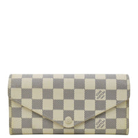 LOUIS VUITTON Josephine  Damier Azur Wallet White