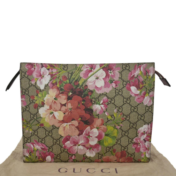 GUCCI GG Supreme Monogram Bloom bag Multicolor/Dry Rose with close  front view