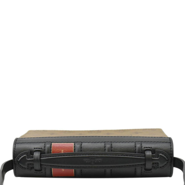 LOUIS VUITTON Reverse Canvas Chain Wallet Light Brown lower look