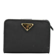 PRADA Nylon Zip Around Wallet Black