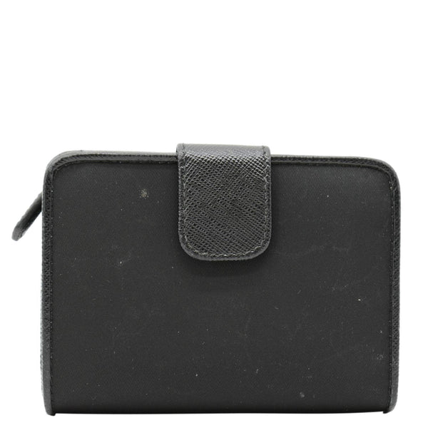 PRADA Nylon Zip Around Wallet Black