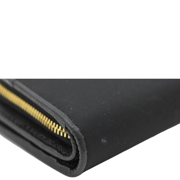 PRADA Nylon Zip Around Wallet Black