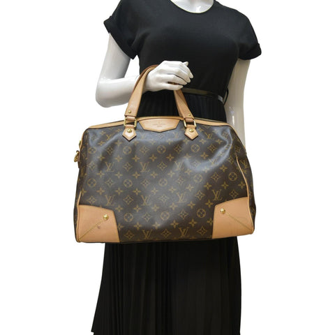 LOUIS VUITTON Retiro GM Monogram Canvas Shoulder Bag Brown