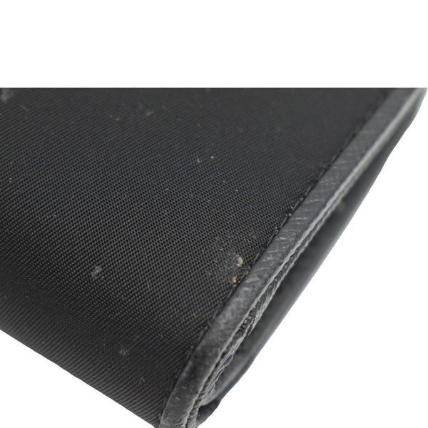 PRADA Nylon Zip Around Wallet Black