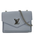 LOUIS VUITTON Mylockme Calf Leather Chain Shoulder Bag Light Blue