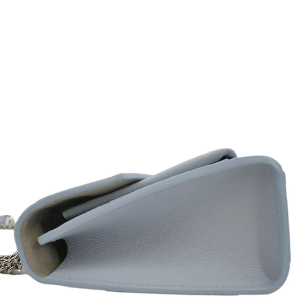 LOUIS VUITTON Mylockme Calf Leather Chain Shoulder Bag Light Blue