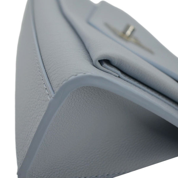 LOUIS VUITTON Mylockme Calf Leather Chain Shoulder Bag Light Blue