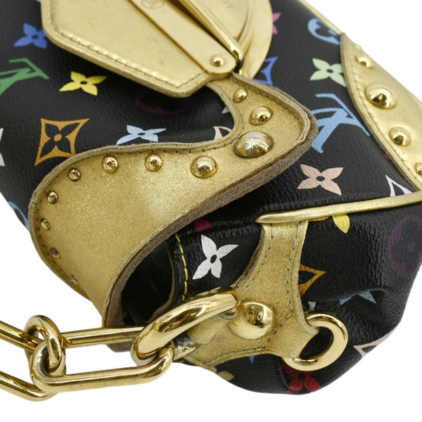 LOUIS VUITTON Marilyn Multicolor Monogram Canvas Satchel Bag Black