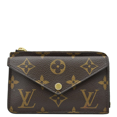 LOUIS VUITTON Monogram Canvas Recto Verso Card Holder Brown