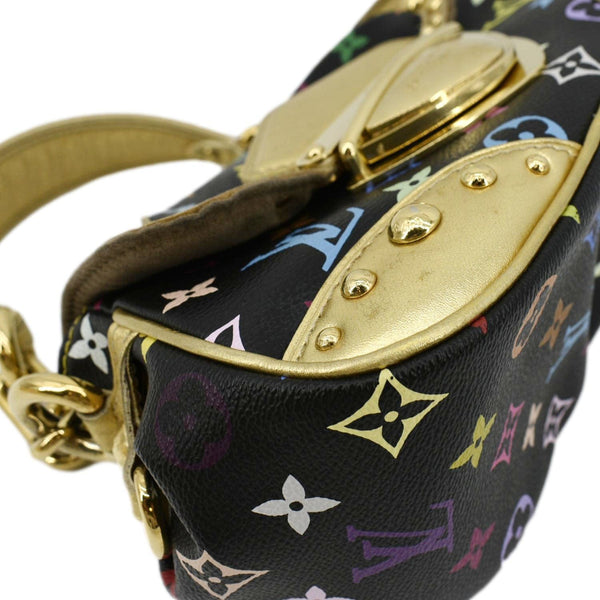 LOUIS VUITTON Marilyn Multicolor Monogram Canvas Satchel Bag Black