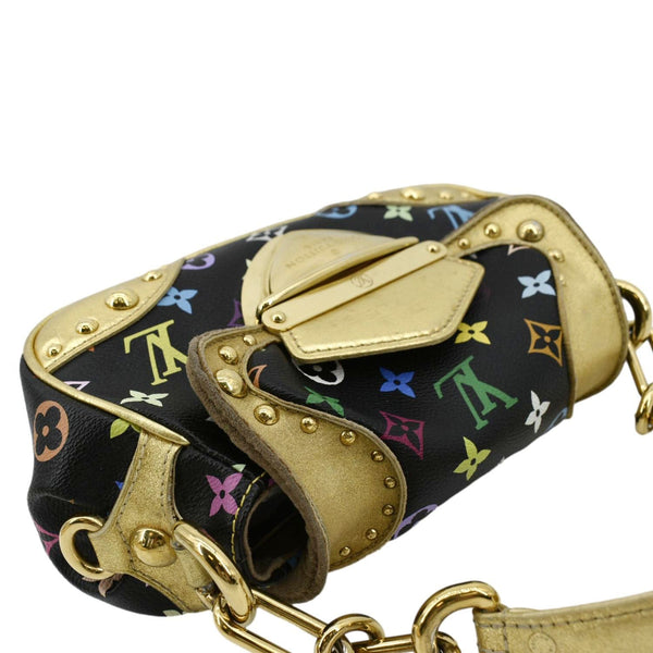 LOUIS VUITTON Marilyn Multicolor Monogram Canvas Satchel Bag Black