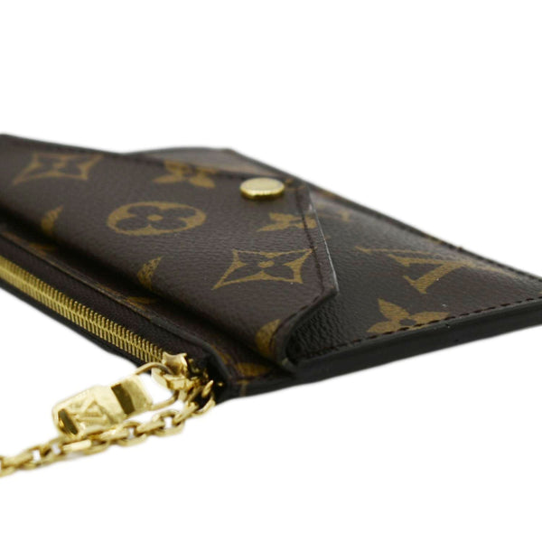 LOUIS VUITTON Monogram Canvas Recto Verso Card Holder Brown