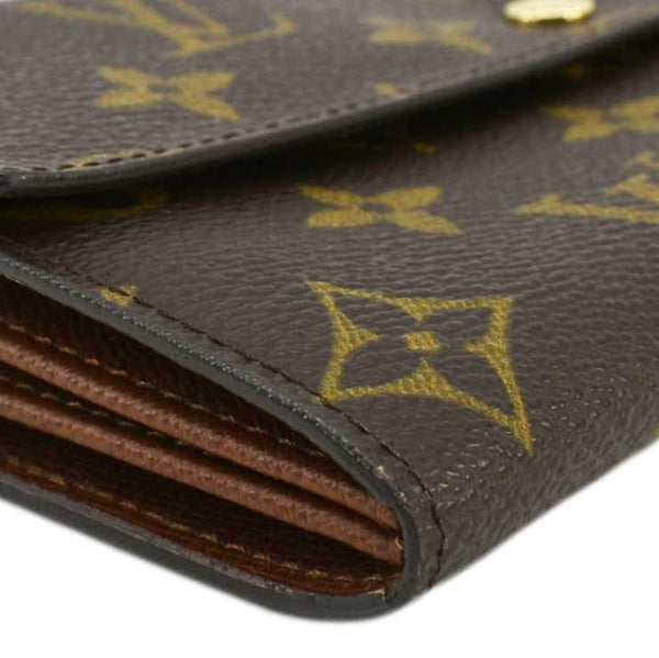 LOUIS VUITTON Sarah Vintage Monogram Canvas Wallet Brown