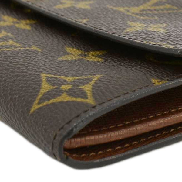LOUIS VUITTON Sarah Vintage Monogram Canvas Wallet Brown