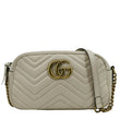 GUCCI GG Marmont Matelasse Leather Crossbody Bag Off White 447632