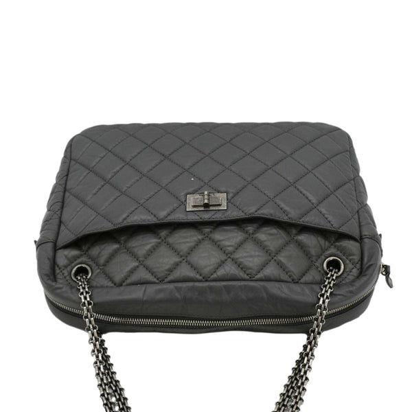 CHANEL Reissue Large Quilted Leather Camera Shoulder Bag Grey