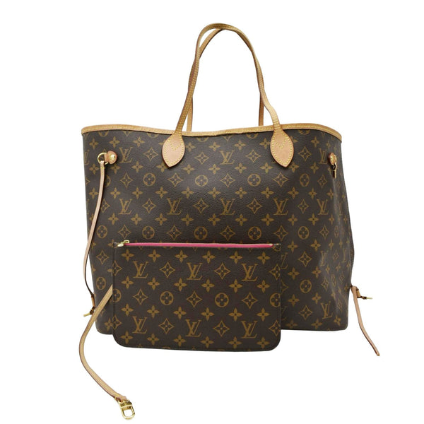 LOUIS VUITTON Neverfull GM Monogram Canvas Shoulder front look