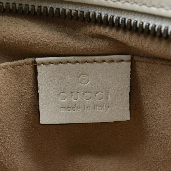 GUCCI GG Marmont Matelasse Leather Crossbody Bag Off White 447632