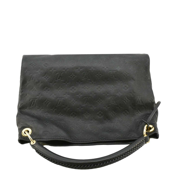 LOUIS VUITTON Artsy MM Monogram Empreinte Leather Shoulder Bag  Black