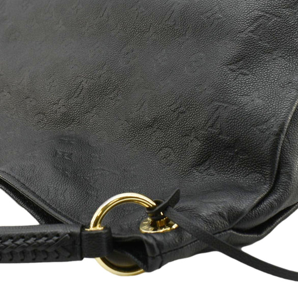 LOUIS VUITTON Artsy MM Monogram Empreinte Leather Shoulder Bag  Black