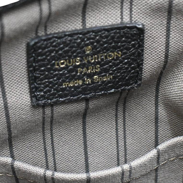 LOUIS VUITTON Artsy MM Monogram Empreinte Leather Shoulder Bag  Black