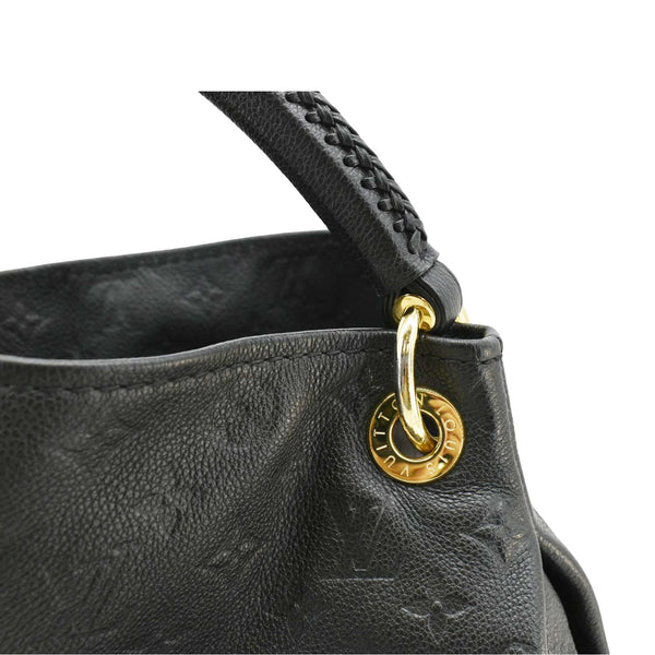 LOUIS VUITTON Artsy MM Monogram Empreinte Leather Shoulder Bag  Black