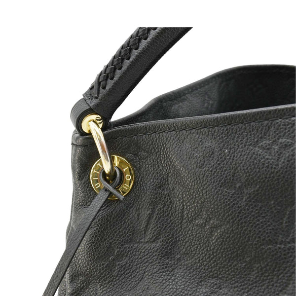 LOUIS VUITTON Artsy MM Monogram Empreinte Leather Shoulder Bag  Black