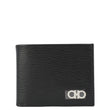 SALVATORE FERRAGAMO Gancini Leather Bi-Fold Wallet Black