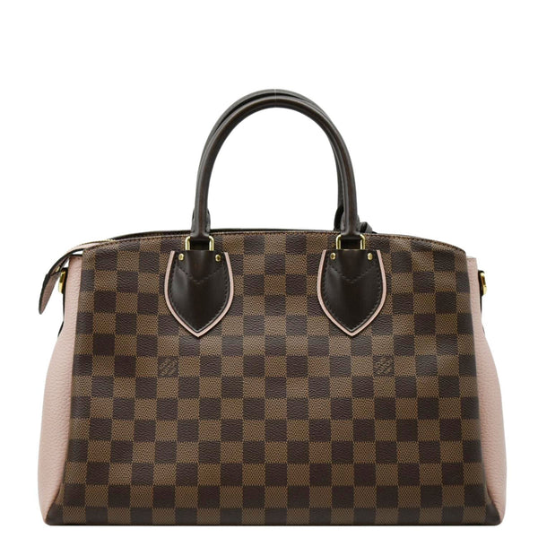 LOUIS VUITTON Normandy Damier Ebene Satchel Bag Brown
