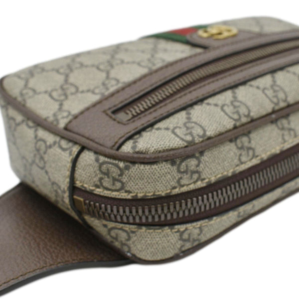GUCCI Ophidia GG Supreme Canvas Belt Bag Beige 574796