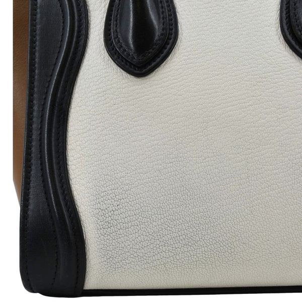 CELINE Nano Luggage Leather Shoulder Bag Tricolor