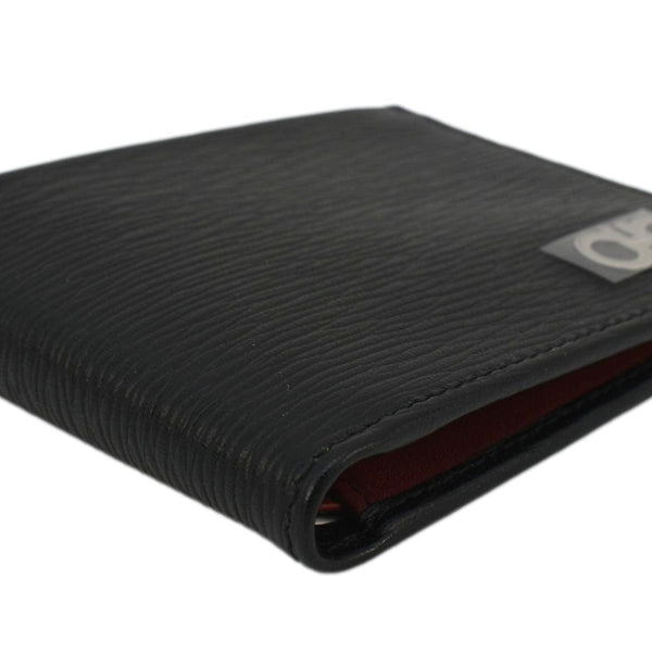 SALVATORE FERRAGAMO Gancini Leather Bi-Fold Wallet Black