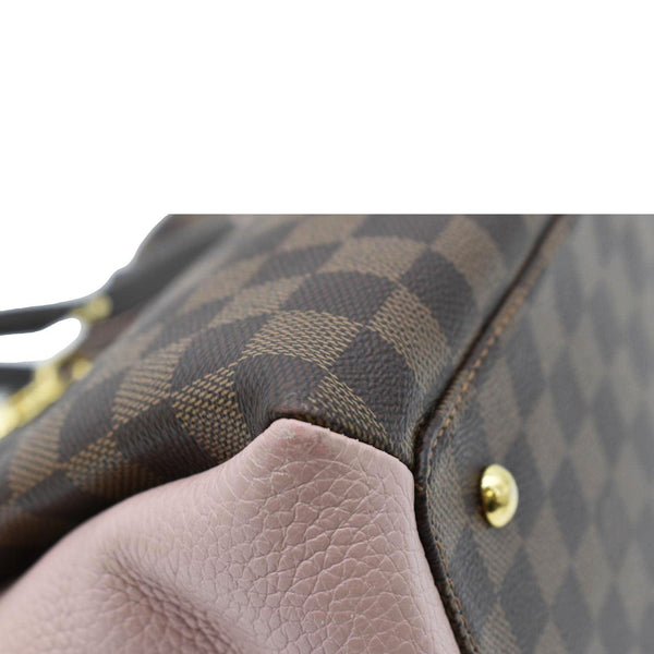 LOUIS VUITTON Normandy Damier Ebene Satchel Bag Brown
