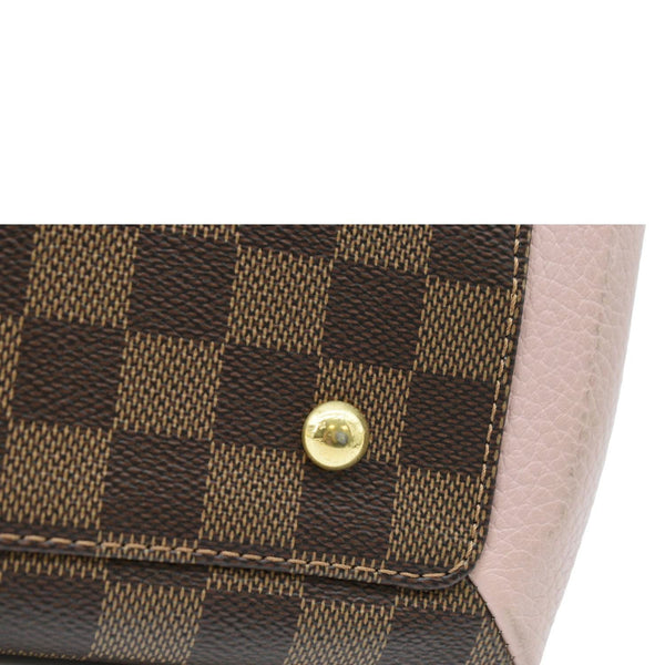 LOUIS VUITTON Normandy Damier Ebene Satchel Bag Brown