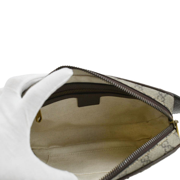 GUCCI Ophidia GG Supreme Canvas Belt Bag Beige 574796