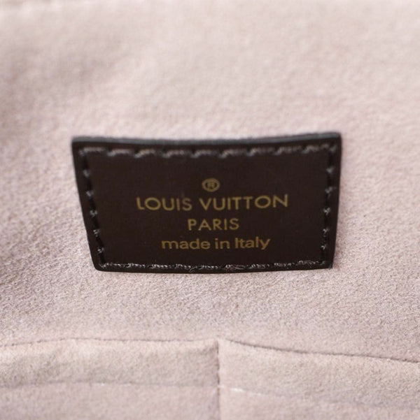 LOUIS VUITTON Normandy Damier Ebene Satchel Bag Brown