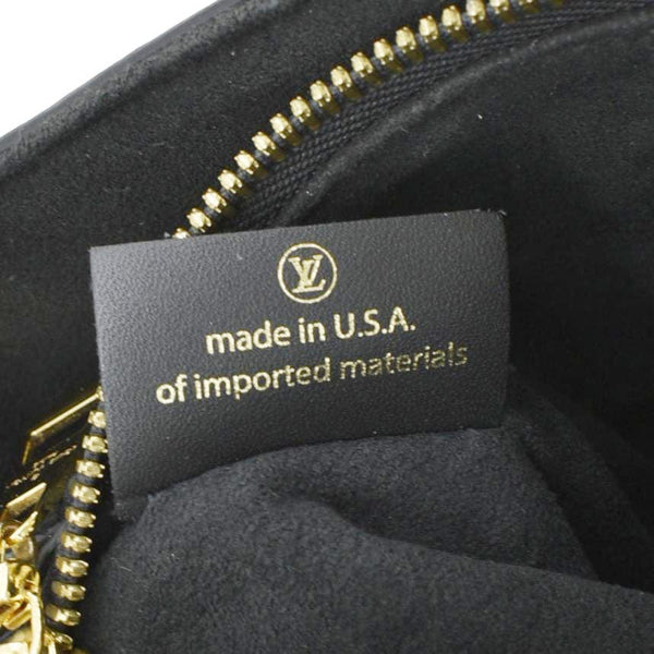 LOUIS VUITTON Soufflot BB Monogram Canvas Shoulder Bag Black