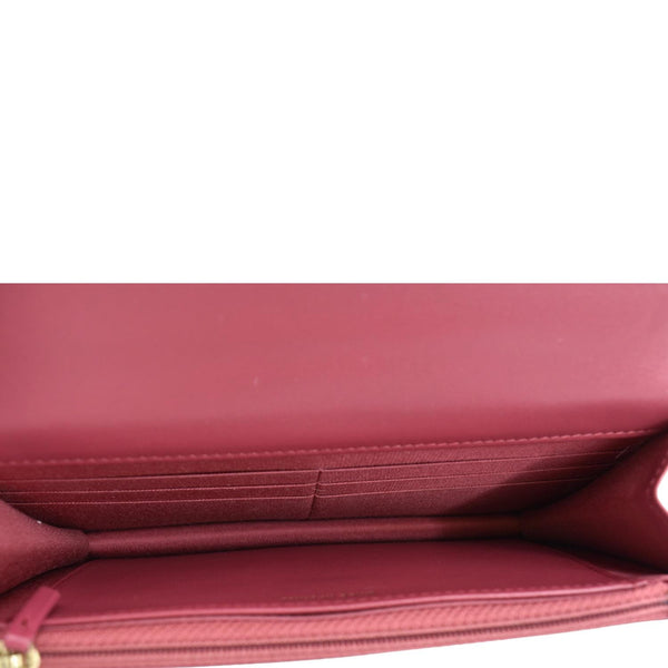 CHANEL CC Mini Flap Quilted Leather Shoulder Bag Magenta