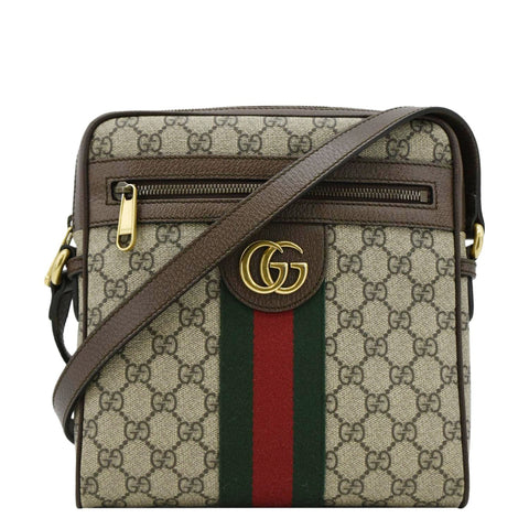 GUCCI Ophidia Small GG Canvas Messenger Bag Beige 547926