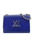 LOUIS VUITTON Twist MM Epi grained leather Shoulder Bag Dot Blue