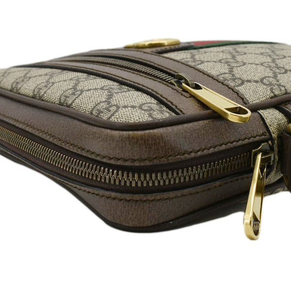 GUCCI Ophidia Small GG Canvas Messenger Bag Beige 547926
